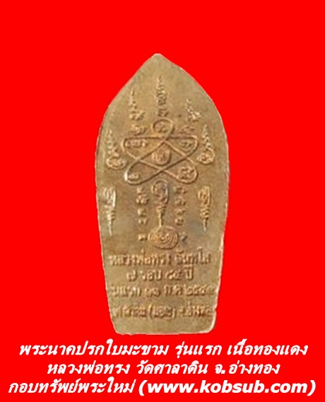 พระนาคปรกใบมะขาม รุ่นแรก เนื้อทองแดง หลวงพ่อทรง วัดศาลาดิน