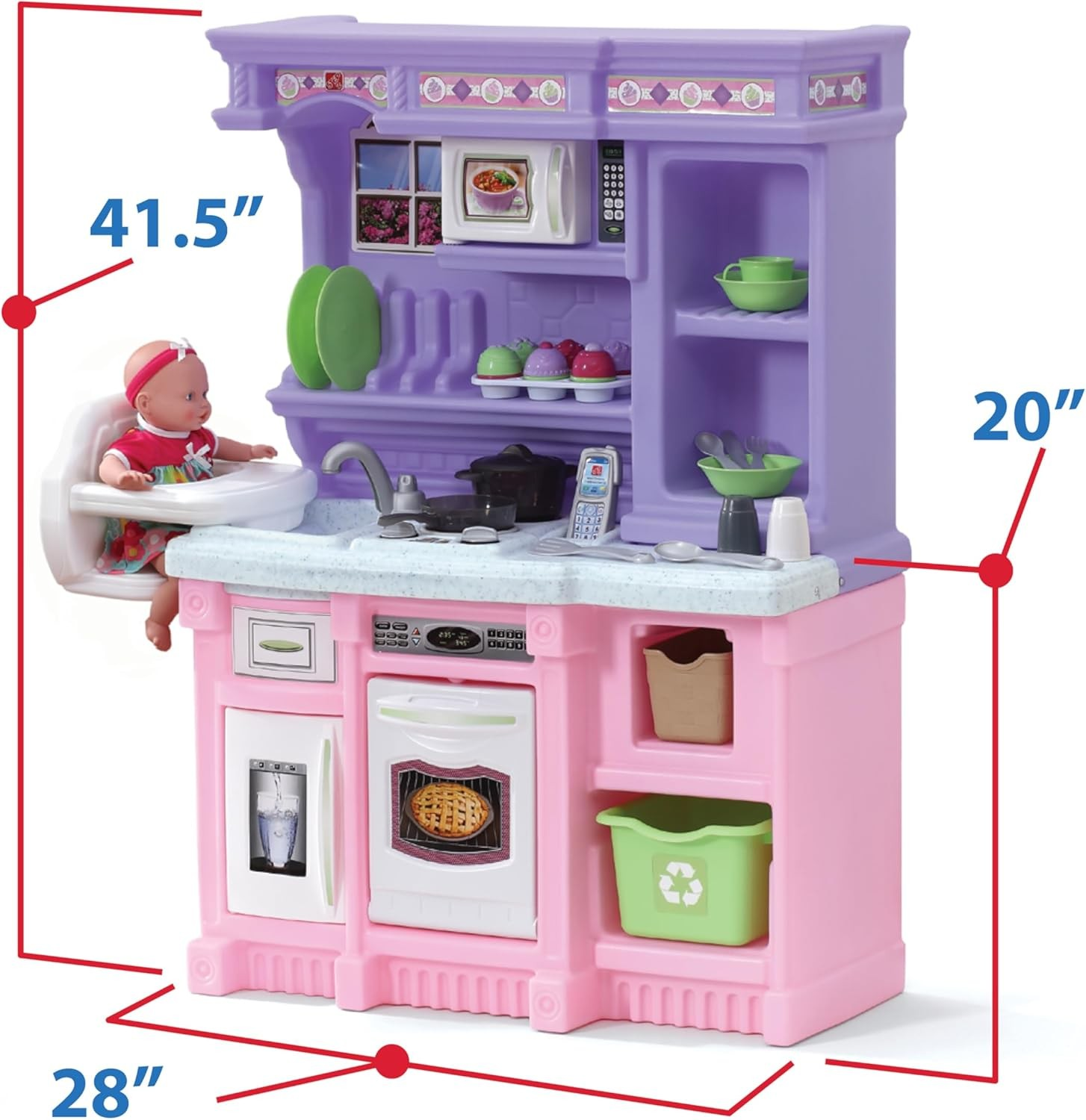 ✨นำเข้าจาก 🇺🇸“เสริมจินตนาการและทักษะการเรียนรู้ให้ลูกน้อยด้วย Step2 Little Baker’s Kids Kitchen Playset-ชุดครัวจำลอง รคา 6,990 บาท