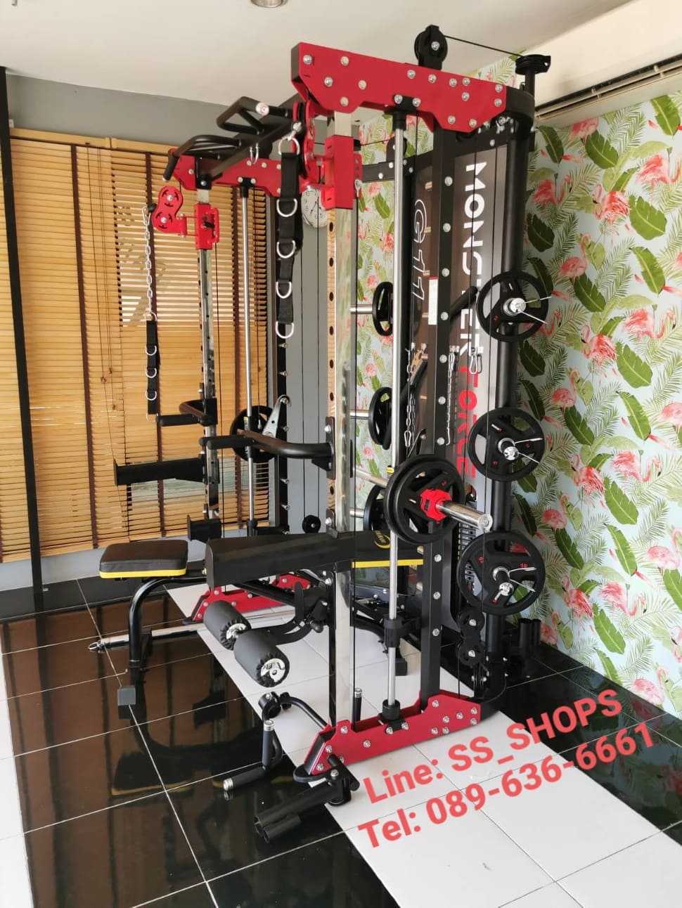 Jammer Arms แจมเมอร์ อาร์ม อุปกรณ์เสริมใช้กับ Smith Machine MONSTER FORCE G11 สมิทแมชชีนG11