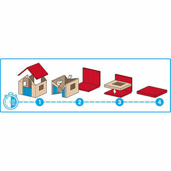 Keter Easy 2-step Foldable Playhouse บ้านเด็กเล่น , บ้านจำลองเด็กเล่น ขนาดใหญ่พับได้สุดคุ้ม จากแบรนด์ดัง Keter Kids สินค้าคุณภาพนำเข้าจากอเมริกา