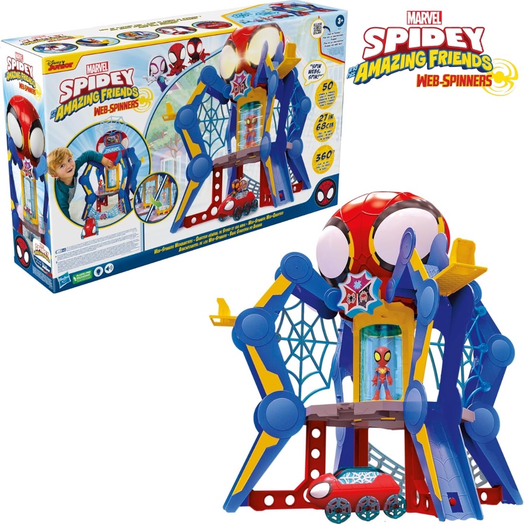 นำเข้า 🇺🇸 🕸️ Spidey and His Amazing Friends Web-Quarters Playset-แหล่งรวมความสนุกของเหล่าฮีโร่ตัวจิ๋ว ราคา 6,990 บาท