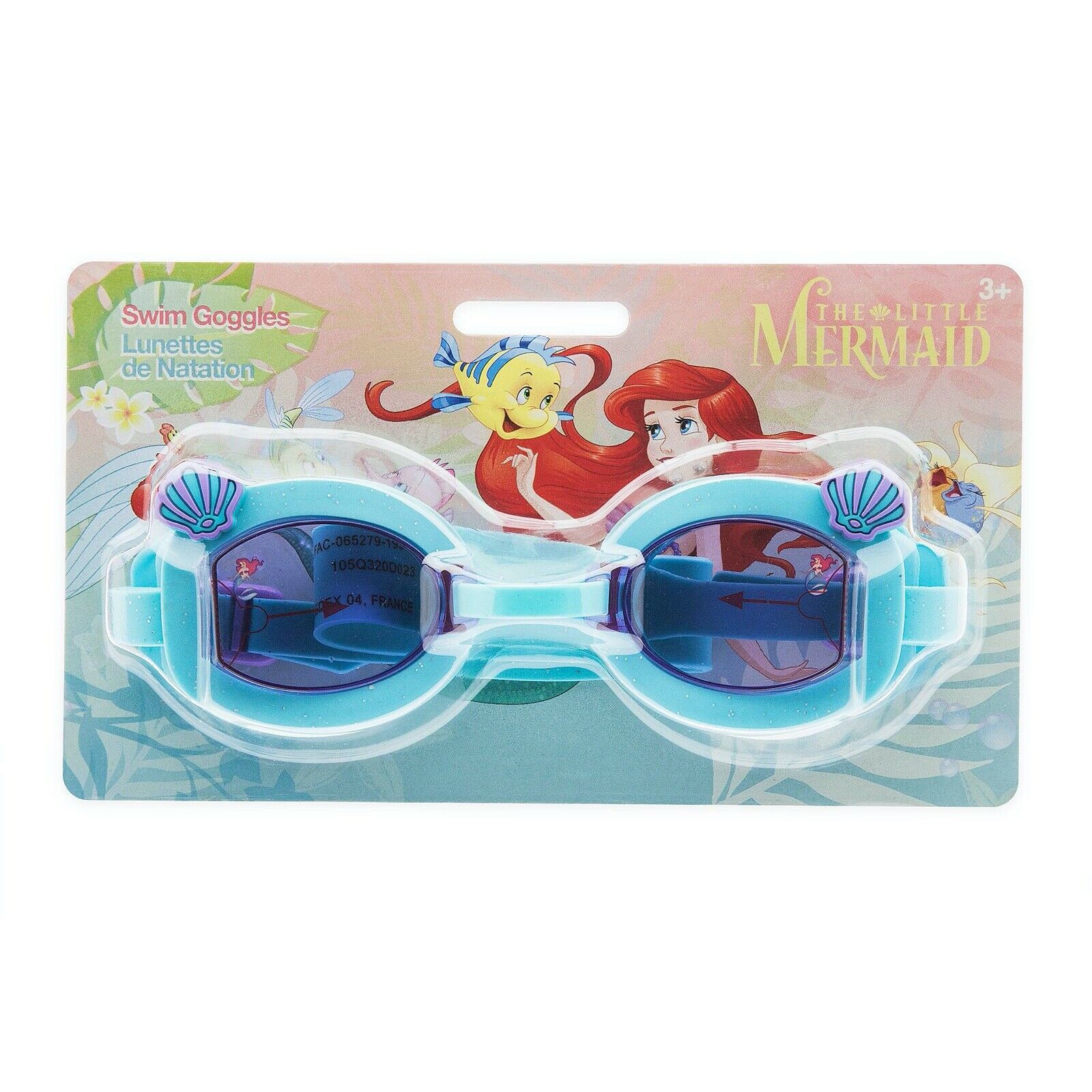 Disney Store The Little Mermaid Ariel Swim Goggles แว่นตาว่ายน้ำ ลาย เอเรียล