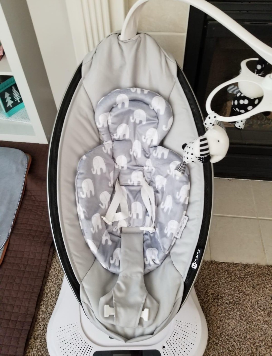 นำเข้า🇺🇸 เบาะรองเบบี๋ สำหรับใส่เปล , คาร์ซีท Infant Insert Compatible with 4Moms Mamaroo & Rockaroo – Car Seat Insert 2 Pack – Reversible Infant Car Seat Insert – Soft Plush Minky Car Seat Head Support Insert ราคา 1,690 บาท