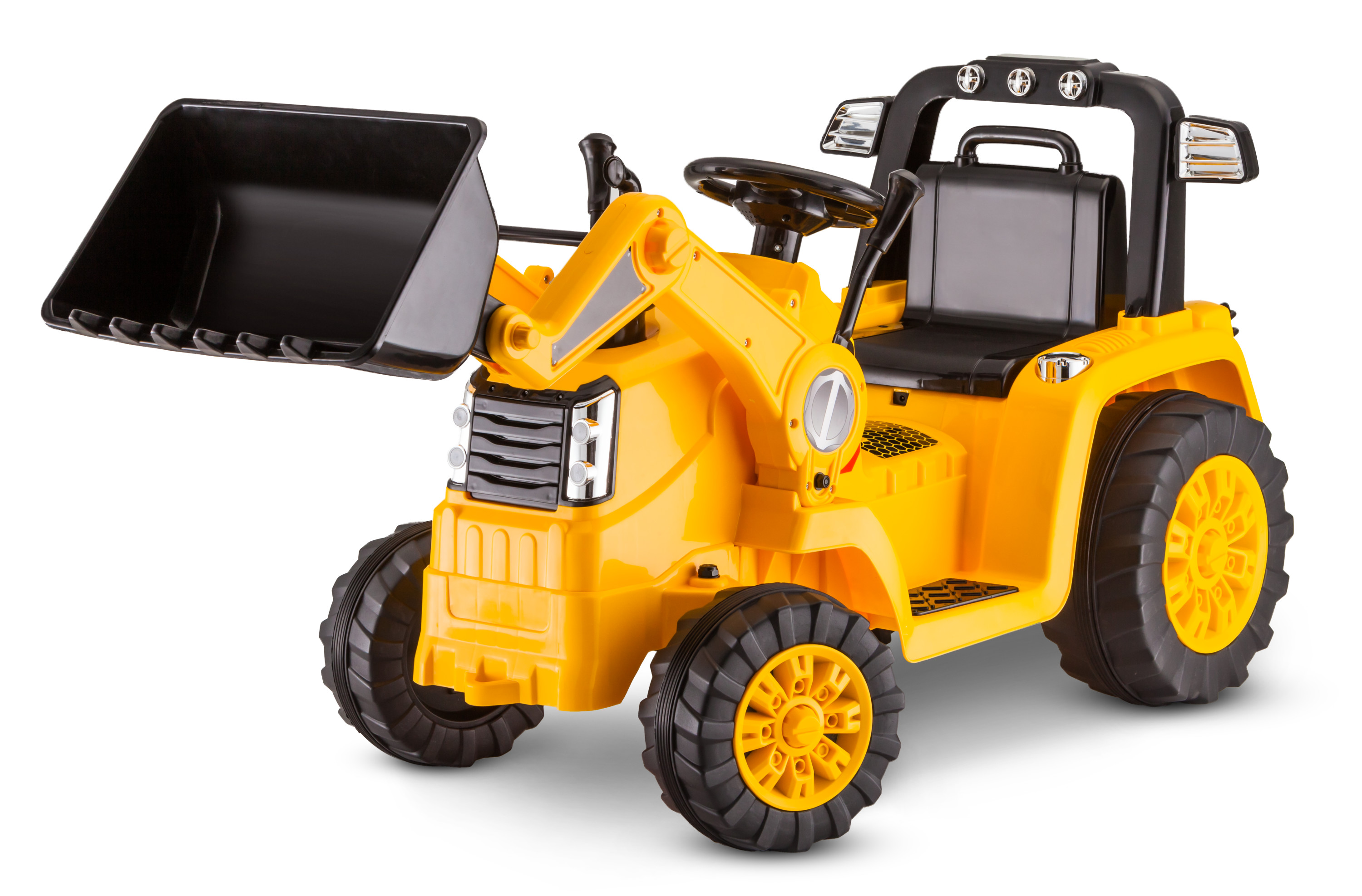 รถไถดิน CAT Tractor Bull Dozer, Digger, Ride-On Toy by Kid Trax, yellow
