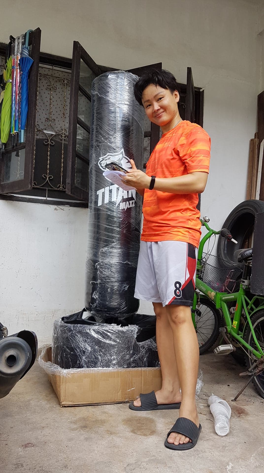 กระสอบทรายตั้งพื้นรุ่น TitanFit วางได้ทุกพื้นผิว