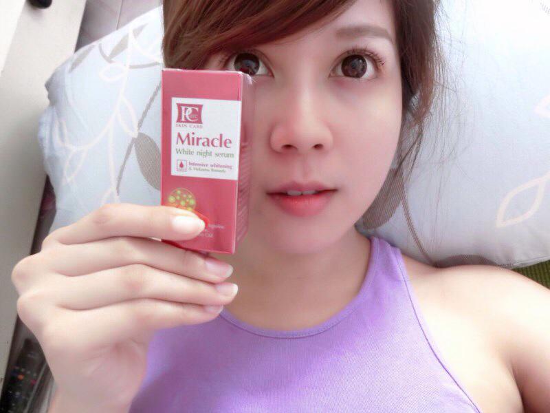 Pcare Miracle white night serumเซรั่มแต้มรอยสิว ลดจุดด่างดำ ฝ้า กระ