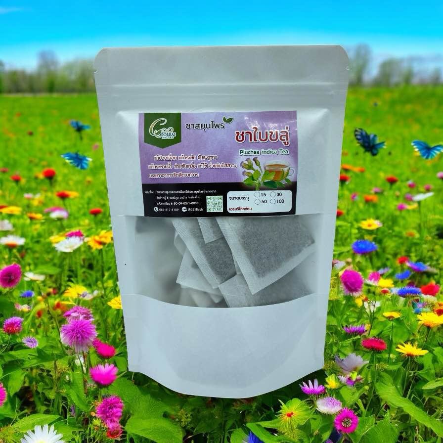 ชาขลู่ ขนาด 100 ซองชา ชาใบขลู่ Indian marsh fleabane Tea ใช้เป็นยาอายุวัฒนะ มีสรรพคุณช่วยลดระดับน้ำตาลในเลือด ลดความดันโลหิต ใช้ต้มกับน้ำดื่มหรือชงแทนชาจะช่วยลดน้ำหนักได้