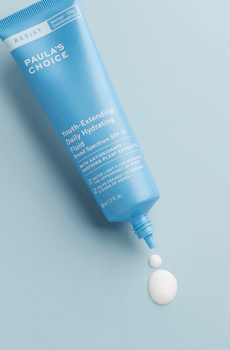 PAULA'S CHOICE :: Resist Youth-Extending Daily Hydrating Fluid SPF 50 มอยเจอร์ไรเซอร์เนื้อบางเบา ผสมกันแดด SPF 50 ซึมซาบไว กระตุ้นสร้างคอลาเจน กระชับรูขุมขน ปรับผิวให้ชุ่มชื่นสุขภาพดี