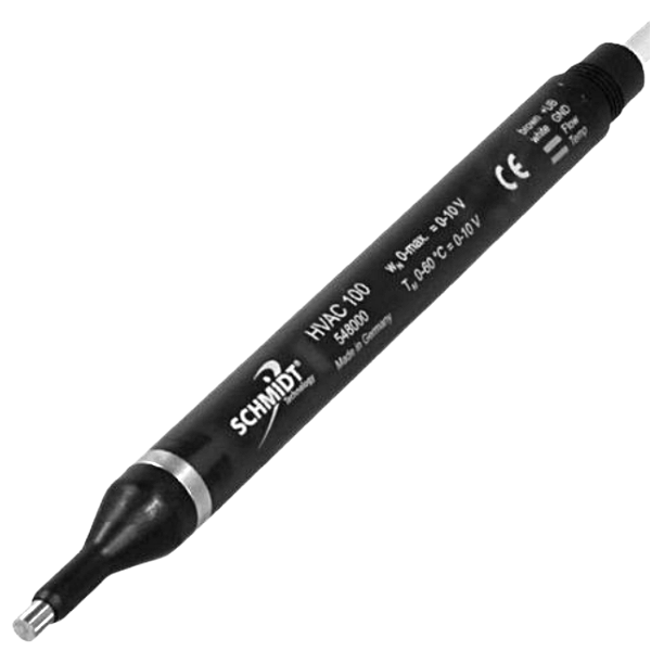 Schmidt รุ่นHVAC-100(10)เซ็นเซอร์สำหรับวัดการไหลและอุณหภูมิ,Flow and Temperature Sensor,Meas.range:0-10m/s