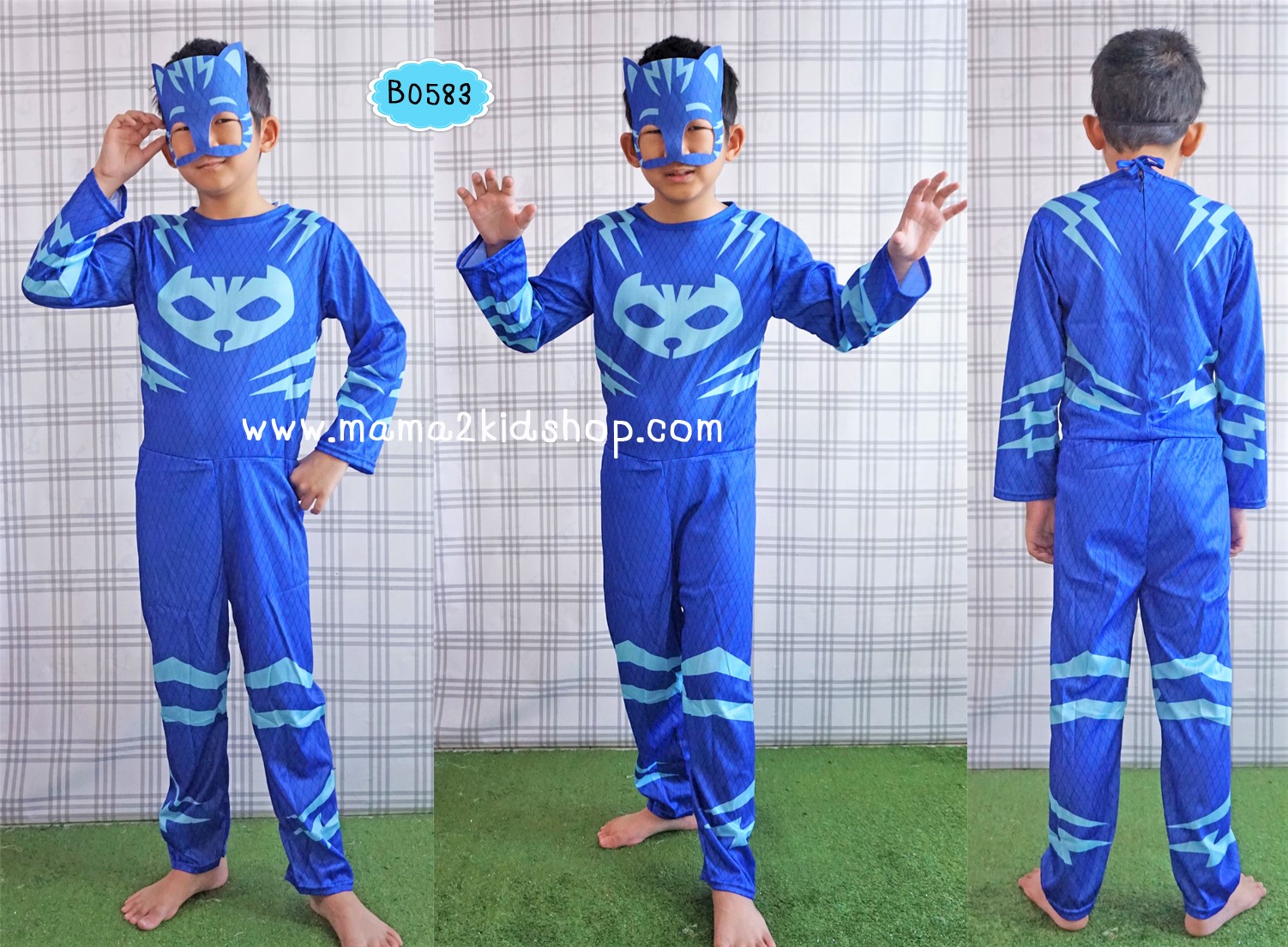 ชุด Catboy+หน้ากากไม่มีไฟ PJ mask