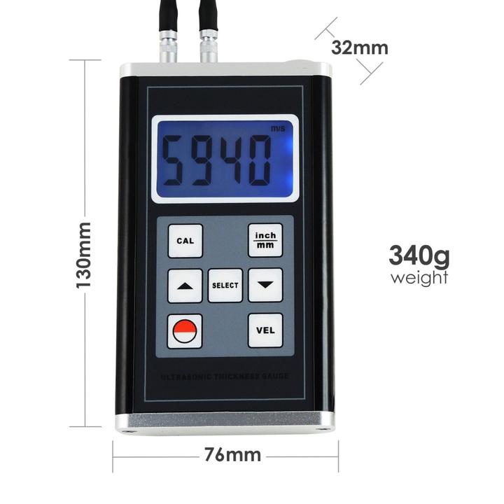 Landtek รหัส TM-8818 เครื่องวัดความหนาโลหะแบบอัลตร้าโซนิค,Ultrasonic thickness gauge meter,measuring range:0.75～400mm.