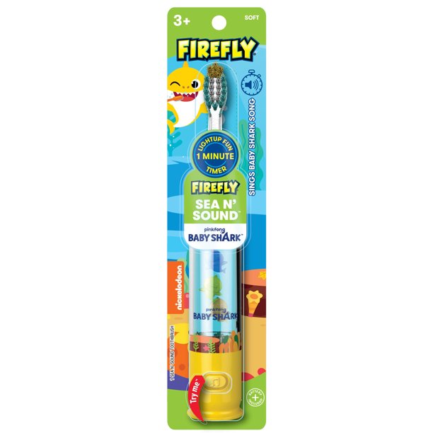 แปรงสีฟันไฟฟ้า Firefly Baby Shark Sea N' Sound & Avengers Turbo Power