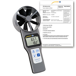 PCE รุ่นVA- 20-ICA incl. ISO Calibration Certificate Multifunction เครื่องวัดการไหลของอากาศAir Flow Meter
