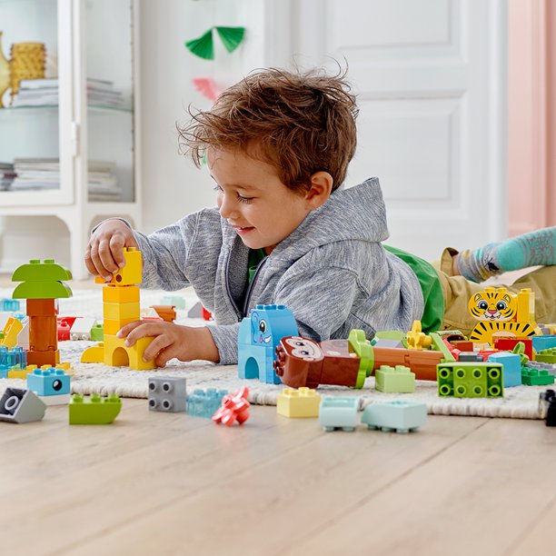 นำเข้า🇺🇸เลโก้ ดูโป้ สำหรับเด็กวัยแรกเริ่ม กล่องจัมโบ้ 179 ชิ้นใหญ่ LEGO DUPLO Classic Creative Animals 10934 ราคา 1990 บาท