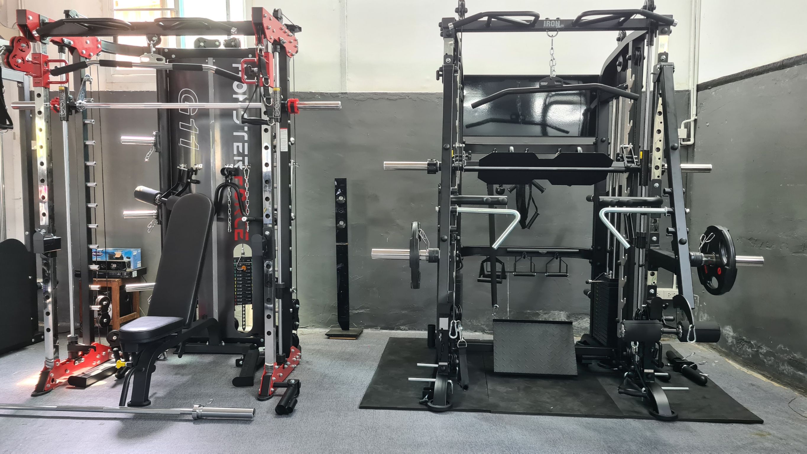 สมิทแมชชีน i5 Flow Jammer arms,+ม้านั่ง819A + แผ่นหุ้มยาง, Fullset, Smith Machine i5 Flow Jammer