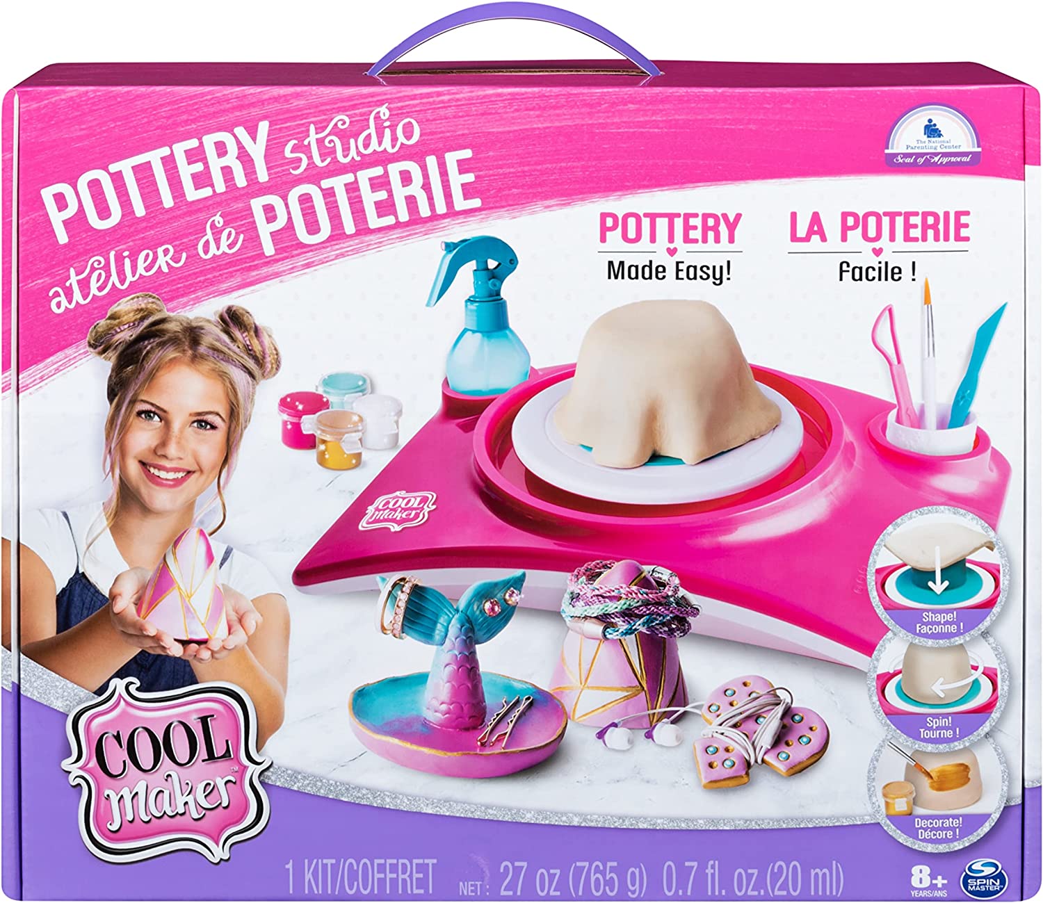 ชุดกิจกรรมเครื่องปั้นดินเผา Cool Maker, Pottery Studio, Clay Pottery Wheel Craft Kit for Kids Aged 6 and Up (Edition May Vary) ราคา 990 บาท