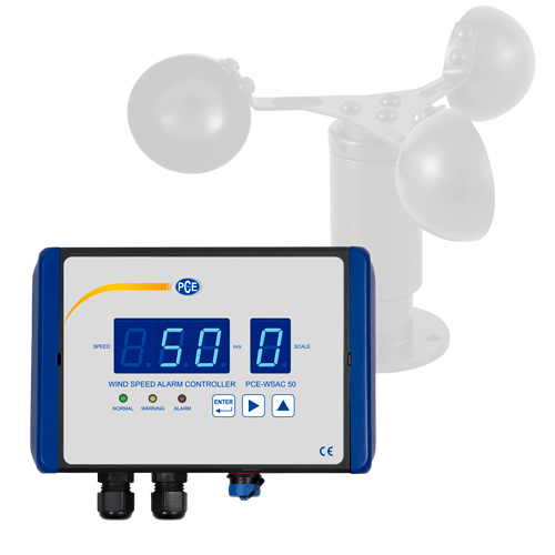 PCE รุ่นWSAC-50 เครื่องวัดความเร็วลมAir Velocity Meter Alarm Controller