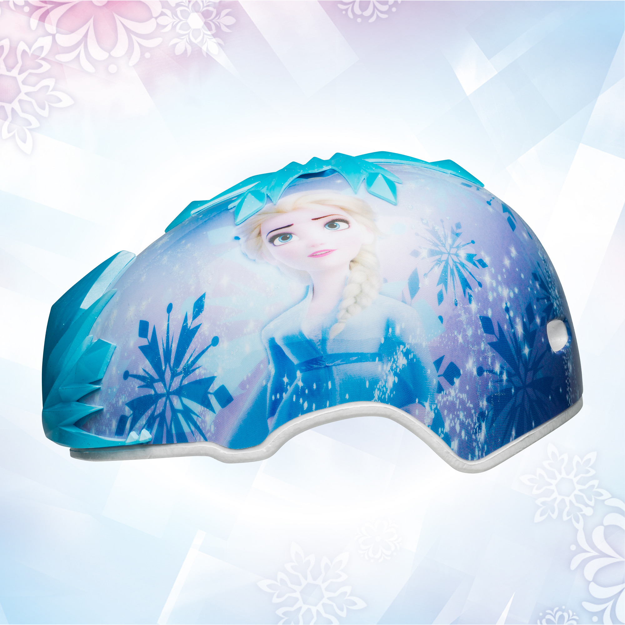 ชุดหมวกกันน็อค 3 มิติ พร้อมถุงมือและสนับเข่า ลาย Disney Frozen 2 3D Snowflakes Multisport Helmet Child 5+ (50-52 cm)