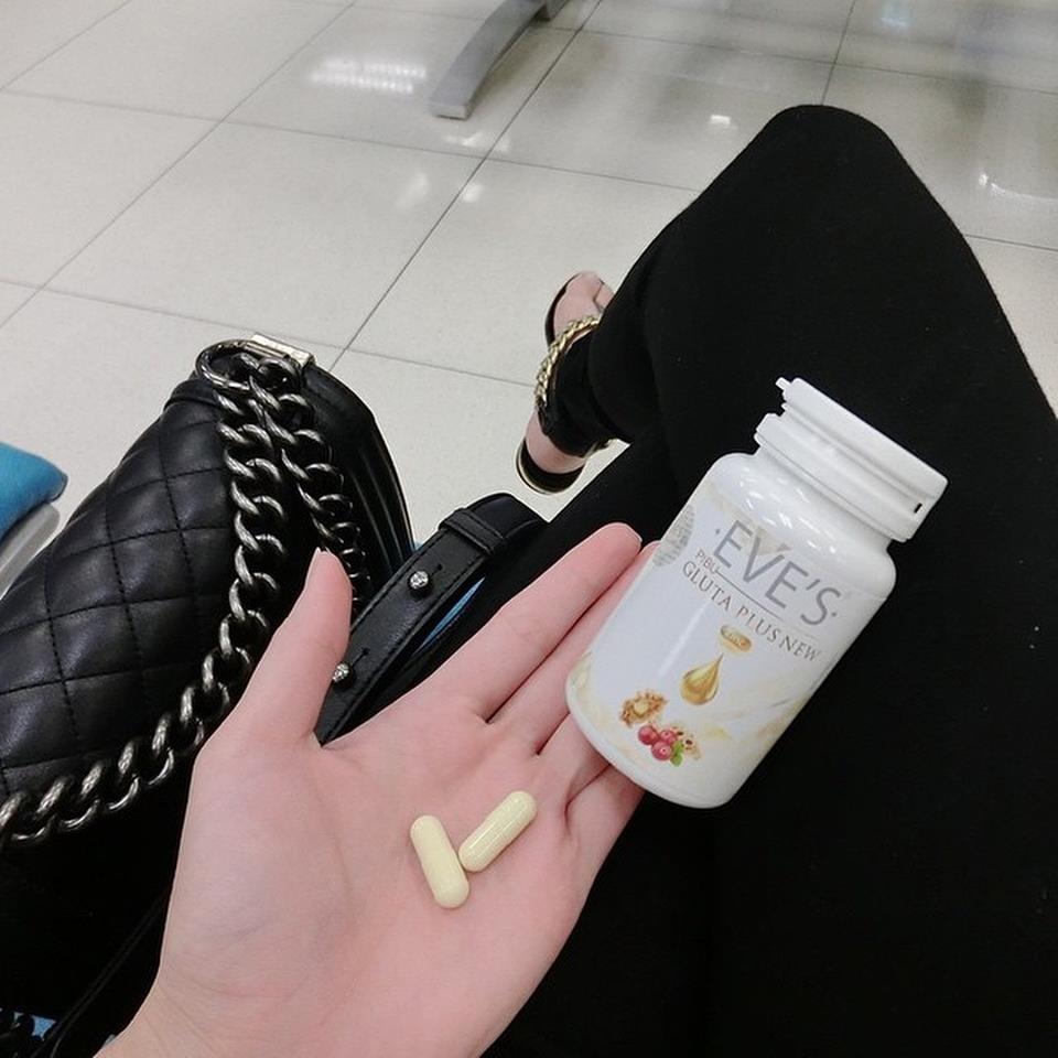 Pibu Gluta Plus New By EVE'S ผสมนมผึ้ง ลดสิว บาย อีฟ