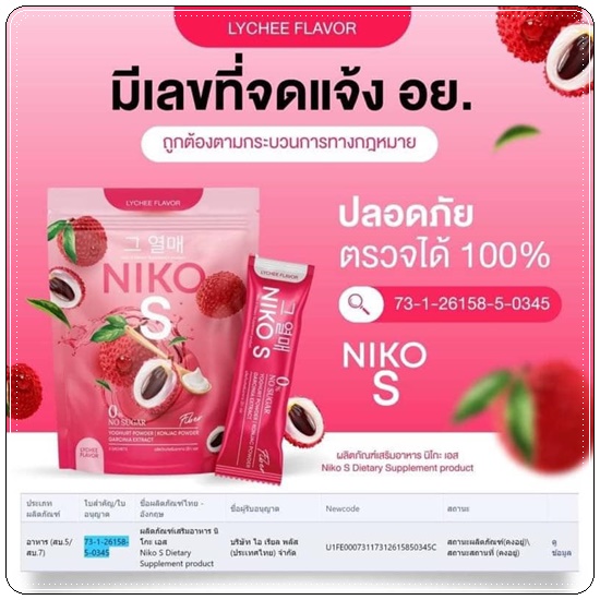 Niko S Fiber นิโกะ เอส ไฟเบอร์
