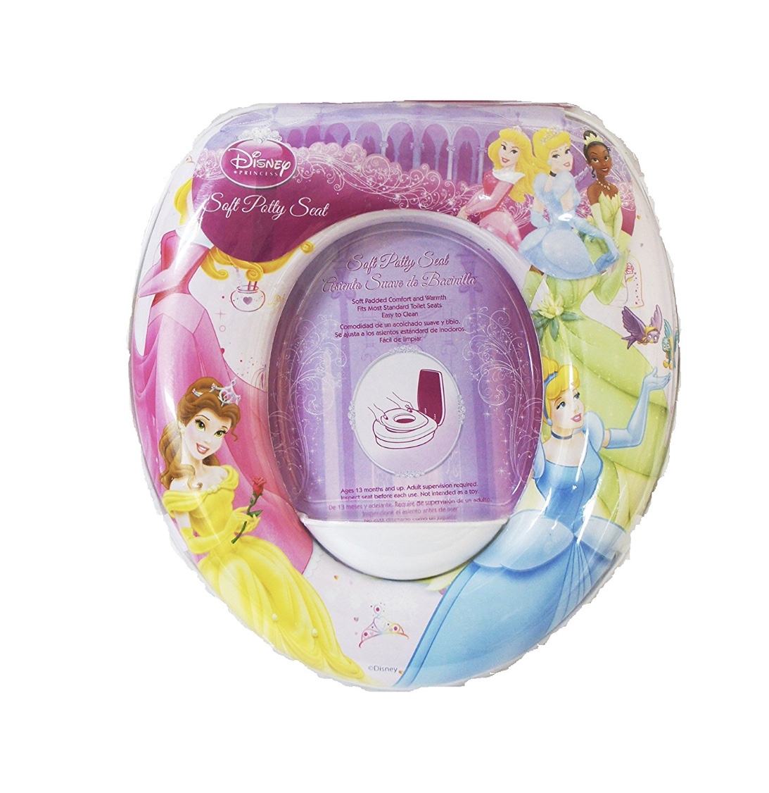 Princesses Soft Potty Seat ที่รองชักโครกเด็ก เบาะรองชักโครกเด็กลายเจ้าหญิง ลิขสิทธิ์แท้นำเข้าจาก อเมริกา