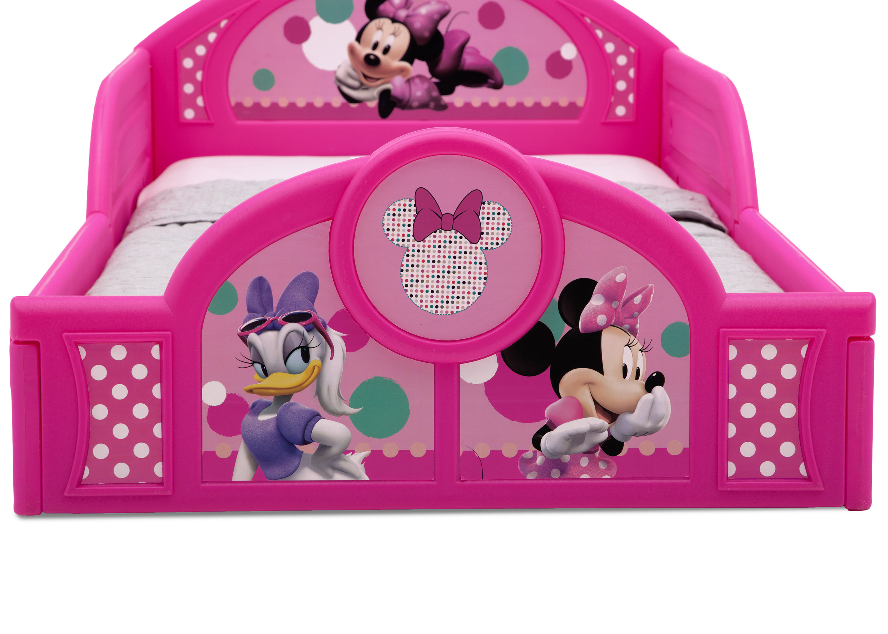 เตียงนอนเด็กเล็กลายการ์ตูนมินนี่ เม้าส์ จากดิสนีย์ Disney Minnie Mouse Plastic Sleep and Play Toddler Bed by Delta Children