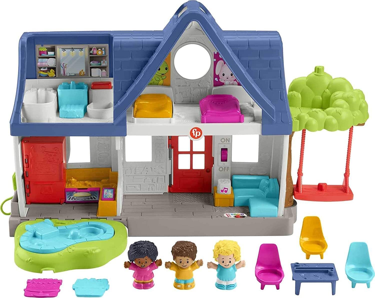 Fisher-Price Little People Friends Together Play House ชุดของเล่นอิเล็กทรอนิกส์ ราคา 3,990 - บาท
