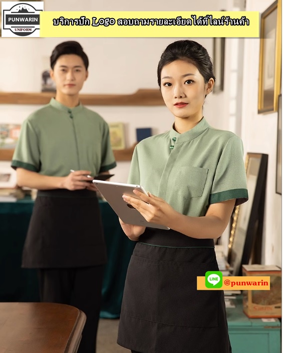 G6202006 เสื้อพนักงานร้านอาหารญี่ปุ่น เกาหลี เสื้อกิโมโน ร้านอาหารญี่ปุ่น สีภาพ S -3XL G6607004 ตัว