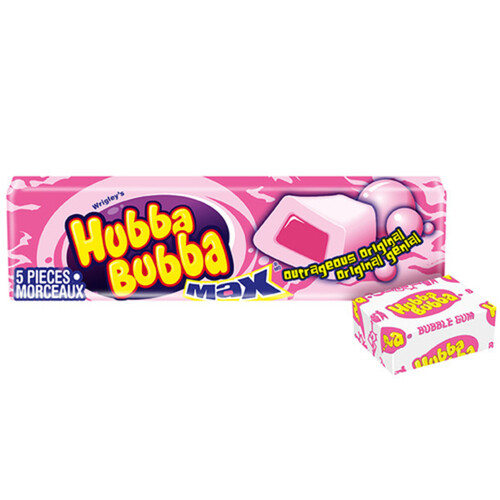 ✨เคี้ยวมันส์ จุใจ กับ Hubba Bubba Max Outrageous Original Gum! นำเข้าจาก 🇺🇸รสเข้ม เป่าลูกโป่งได้ใหญ่ ราคาเพียง 70 บาท / แท่ง 🫧