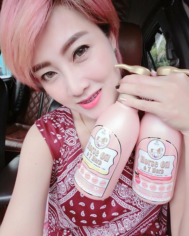 แชมพูเรมิ น้ำมันม้าฮอกไกโด (Remi Horse Oil & 7 Herb Nourishing Shampoo + Treatment)