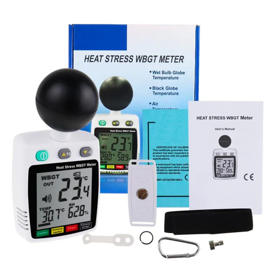 Tenmars รุ่น TM-288(800125) เครื่องตรวจวัดดัชนีความร้อน,Wearable WBGT heat stress meter,meas.range:0～50°C
