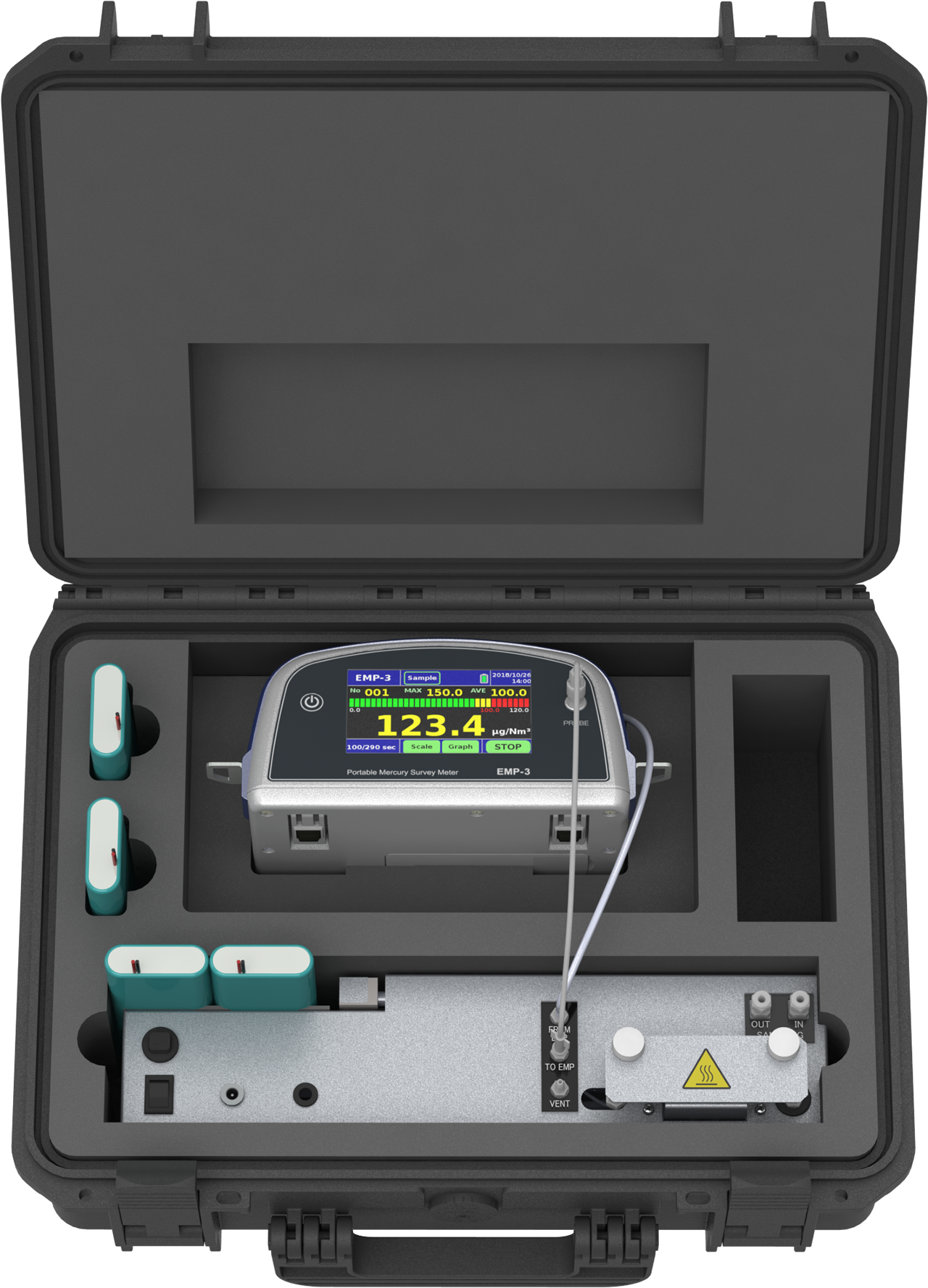 NIC รุ่น EMP-3 เครื่องวัดไอระเหยของปรอทชนิดพกพา , Portable Mercury Survey Meter