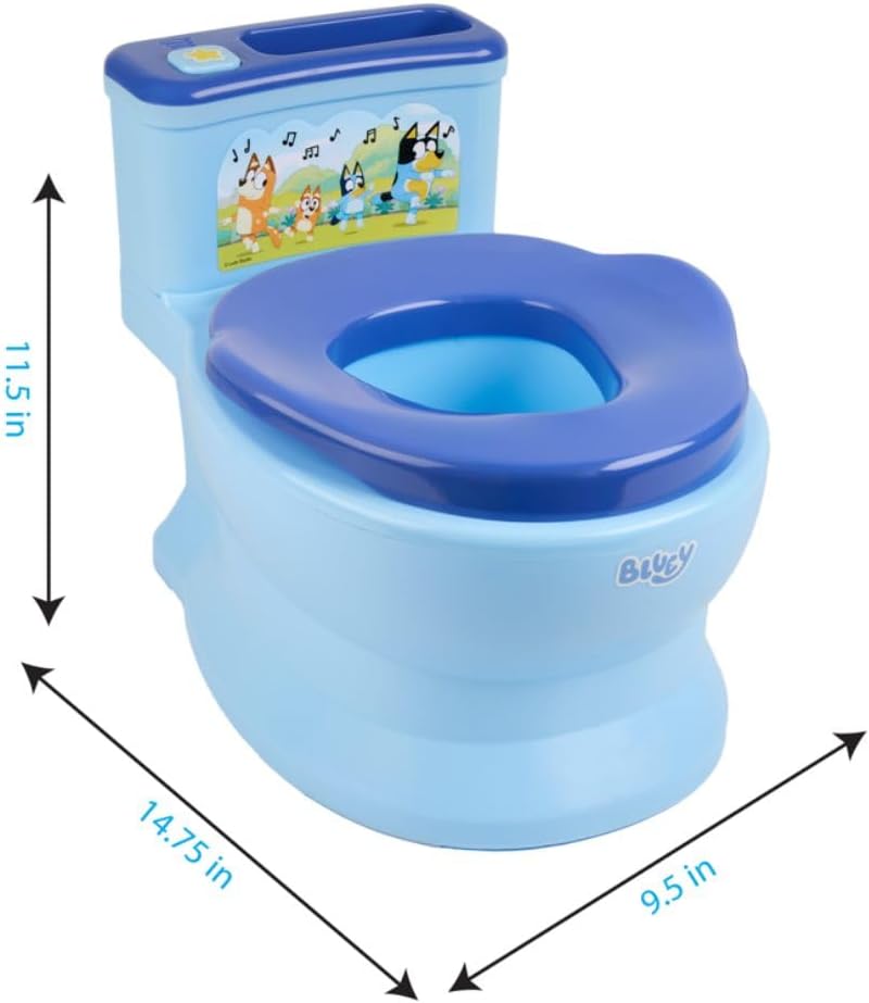 🚽 “ฝึกเข้าห้องน้ำสนุกๆ กับ Bluey Playtime Floor Potty Trainer นำเข้า 🇺🇸 พร้อมเสียงเชียร์ ช่วยให้หนูน้อยมั่นใจทุกก้าว ราคา 2,590 บาท 🧻