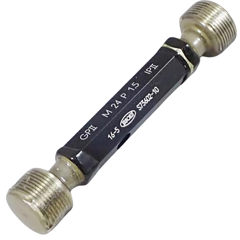 Issoku รหัสสินค้า M24P3.0-GPWP2 เกจวัดเกลียวในสำหรับกระบวนการผลิตมาตรฐานญี่ปุ่น,Thread plug gauge,taperlock type,M24.0x3.0-GPWP2,(JIS Class-2 for Machining,metric type),Go-No/Go set