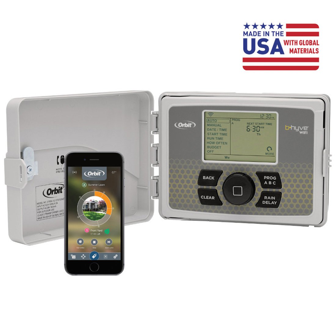 เครื่องตั้งเวลารดน้ำผ่านมือถือ Orbit 57946 B-hyve WiFi Sprinkler System Controller