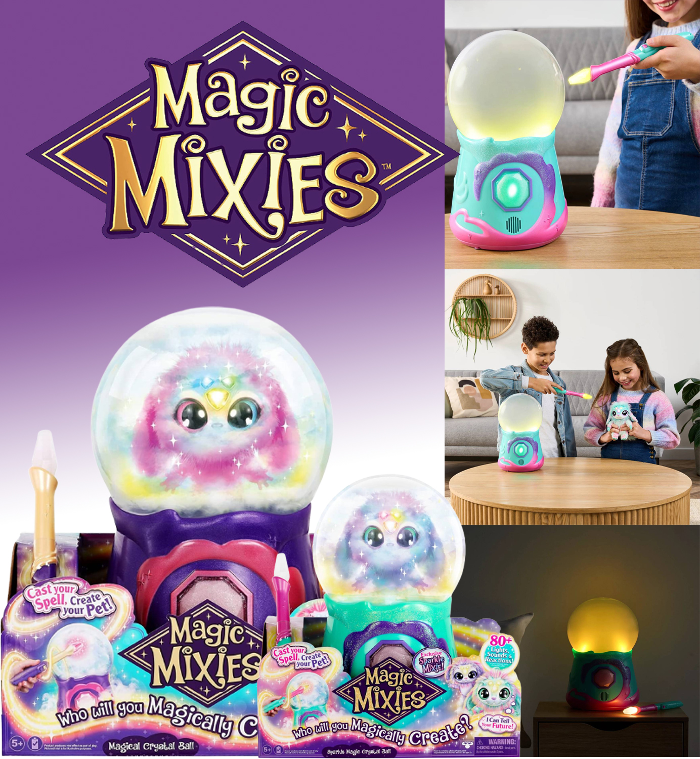 ล็อตใหม่ รุ่นใหม่ ตุ๊กตา Magic Mixies Sparkle Magic Crystal Ball สีชมพู ราคา 4,190 บาท