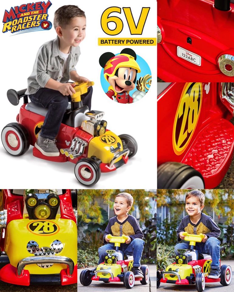 #พร้อมส่งค่ะ !! รถแบตเตอร์รี่ ดิสนีย์มิกกี้เมาส์ ขับเคลื่อนด้วยแบตเตอรี่ 6 โวลต์ Disney Mickey Boys’ 6V Battery-Powered Ride-On Quad by Huffy ราคา 4,950 บาท