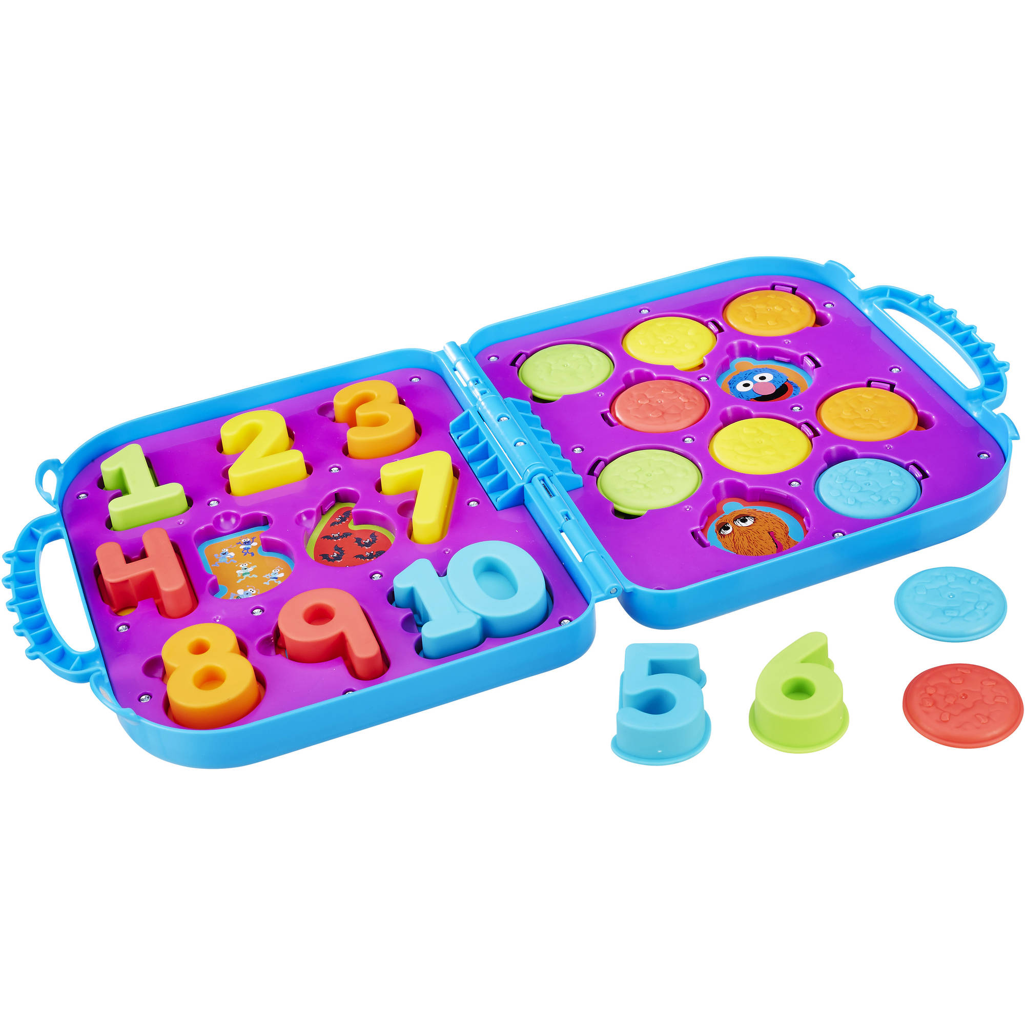 Playskool Sesame Street Cookie Monster's On the Go Numbers ชุดสอนหนังสือ การออกเสียง ตัวต่อตัวเลข 123 เอลโม่ยอดฮิต