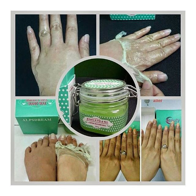 มาร์คมือนุ่ม มิสมอเตอร์ มัทฉะ (Miss Moter Matcha Milk Hand Wax Mask) ส่งฟรี EMS
