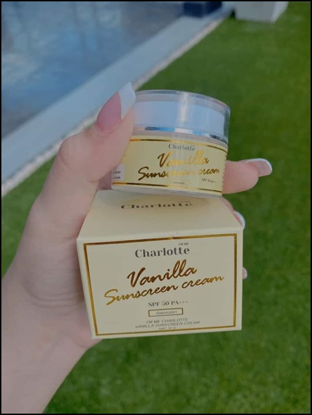 กันแดดวนิลา Charlotte Vanilla Sunscreen Cream กันแดดชาร์ลอตต์