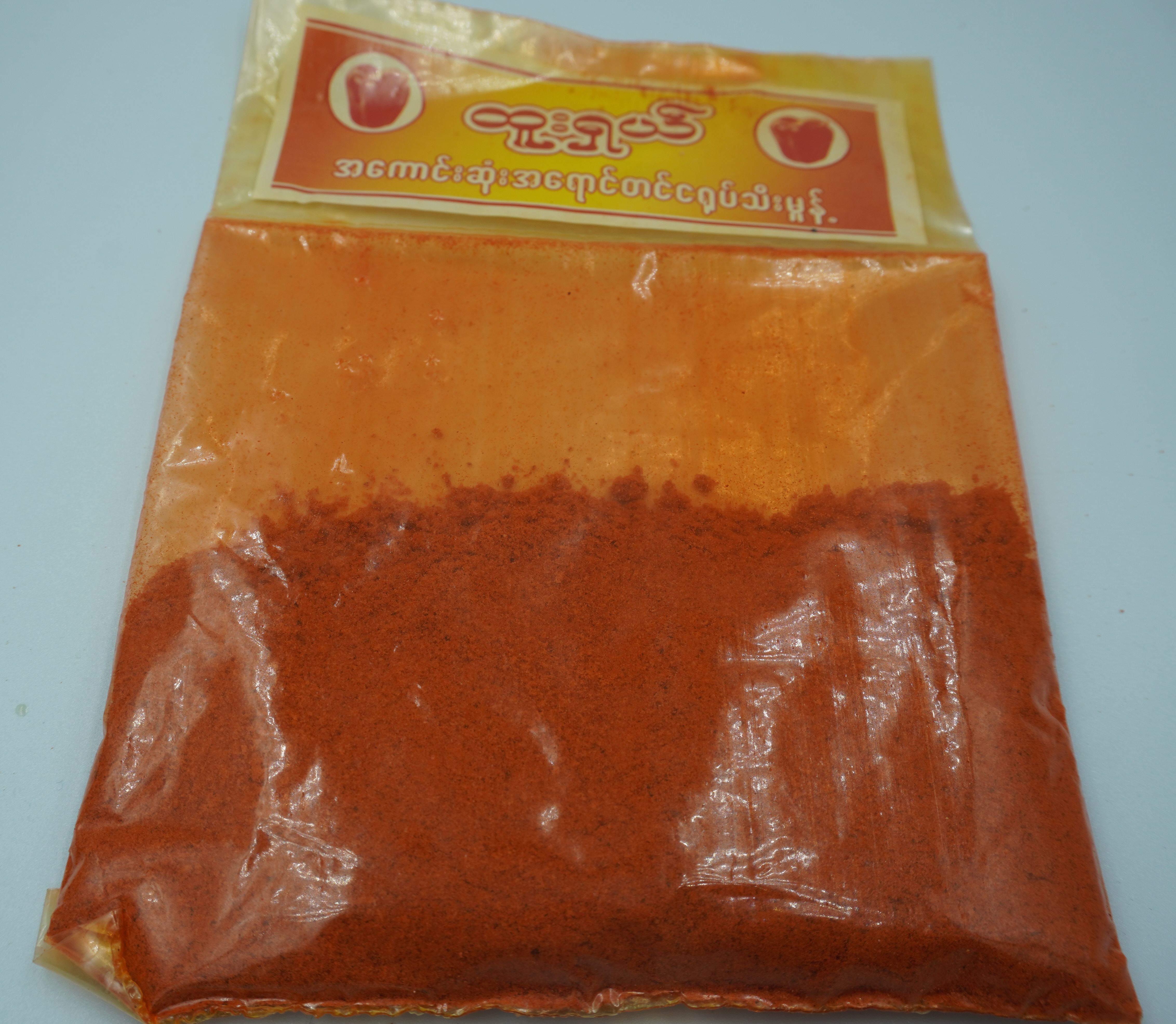 ผงแดงพม่า 1 ถุงเล็ก พริกป่นพม่า พริกพม่า ผงปรุงรสไทยใหญ่ อาหารไทยใหญ่ อาหารพม่า ผงแดง ผงปรุงรส สำหรับทำอาหาร