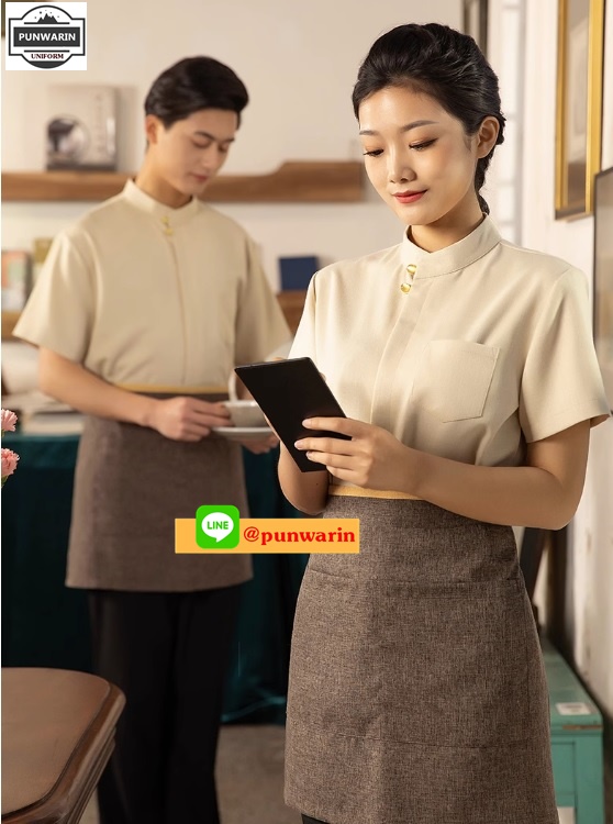 G6202006 เสื้อพนักงานร้านอาหารญี่ปุ่น เกาหลี เสื้อกิโมโน ร้านอาหารญี่ปุ่น สีภาพ S -3XL G6607004 ตัว