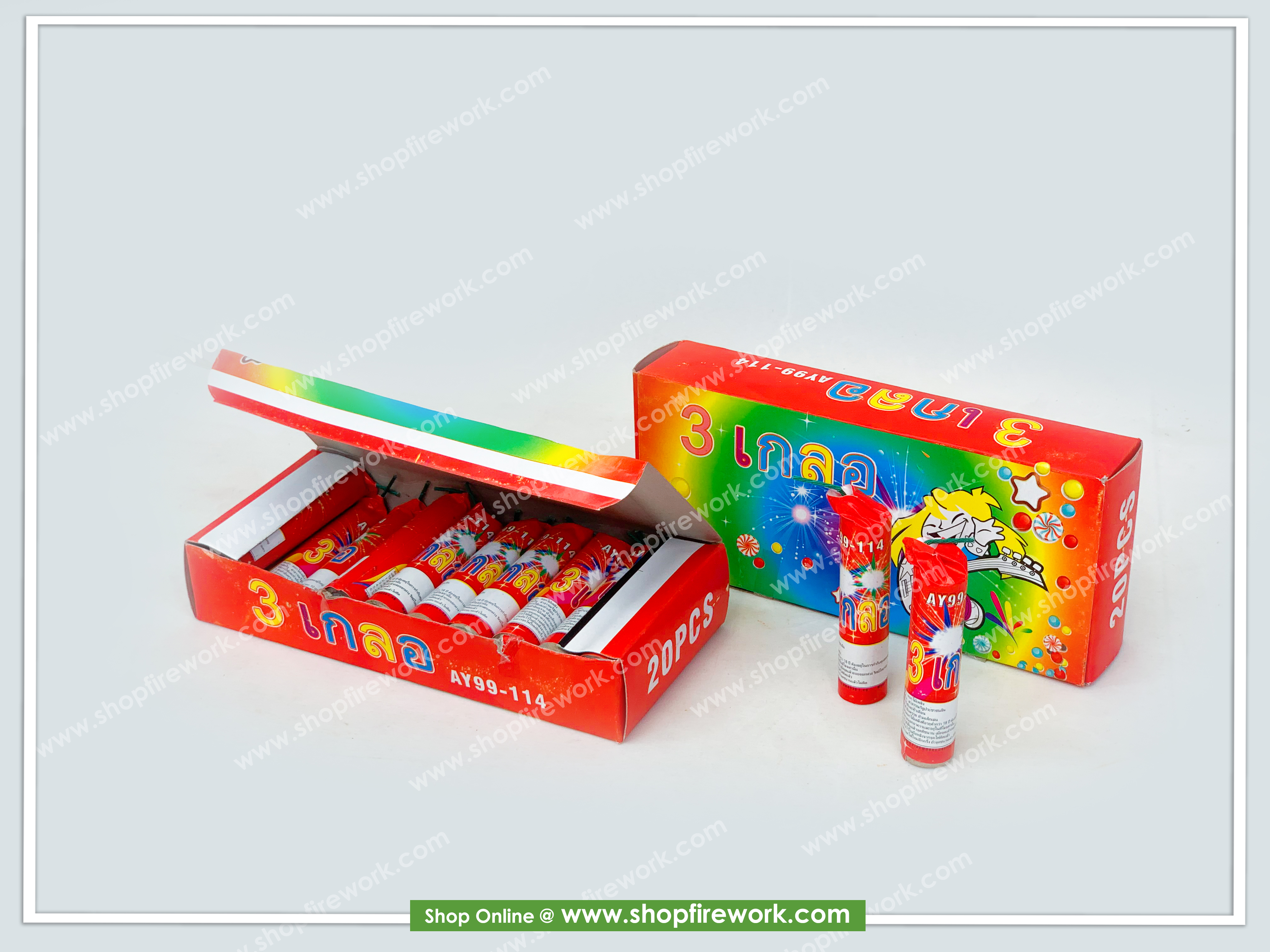 Firecrackers triple bang chasing birds