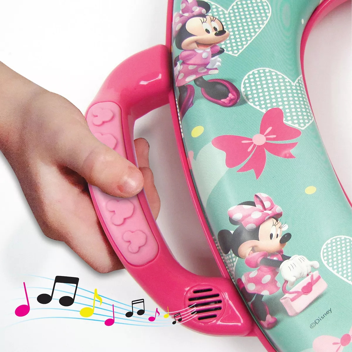 เบาะรองชักโครกเด็ก Disney's Minnie Mouse "Sweet Chic" Deluxe Soft Potty Seat with Sound ราคา 1,1900 บาท