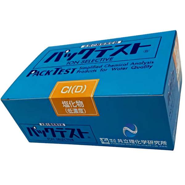 Kyoritsu รหัสสินค้า Wak-Cl(D) ชุดทดสอบคุณภาพน้ำค่าคลอไรด์,PackTest for Chloride(Low Range),meas.range:0～50mg/L,(Quantity:40pcs./box)