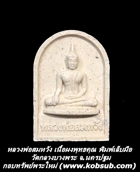 หลวงพ่อสมหวัง เนื้อผงพุทธคุณ วัดกลางบางพระ