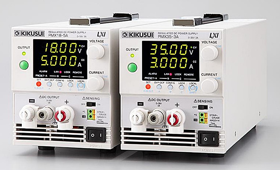 Kikusui รุ่นPMX18-5Aเครื่องจ่ายไฟกระแสตรง,DC power supply(18V/5A),Voltage range:0V～18V,0～5A