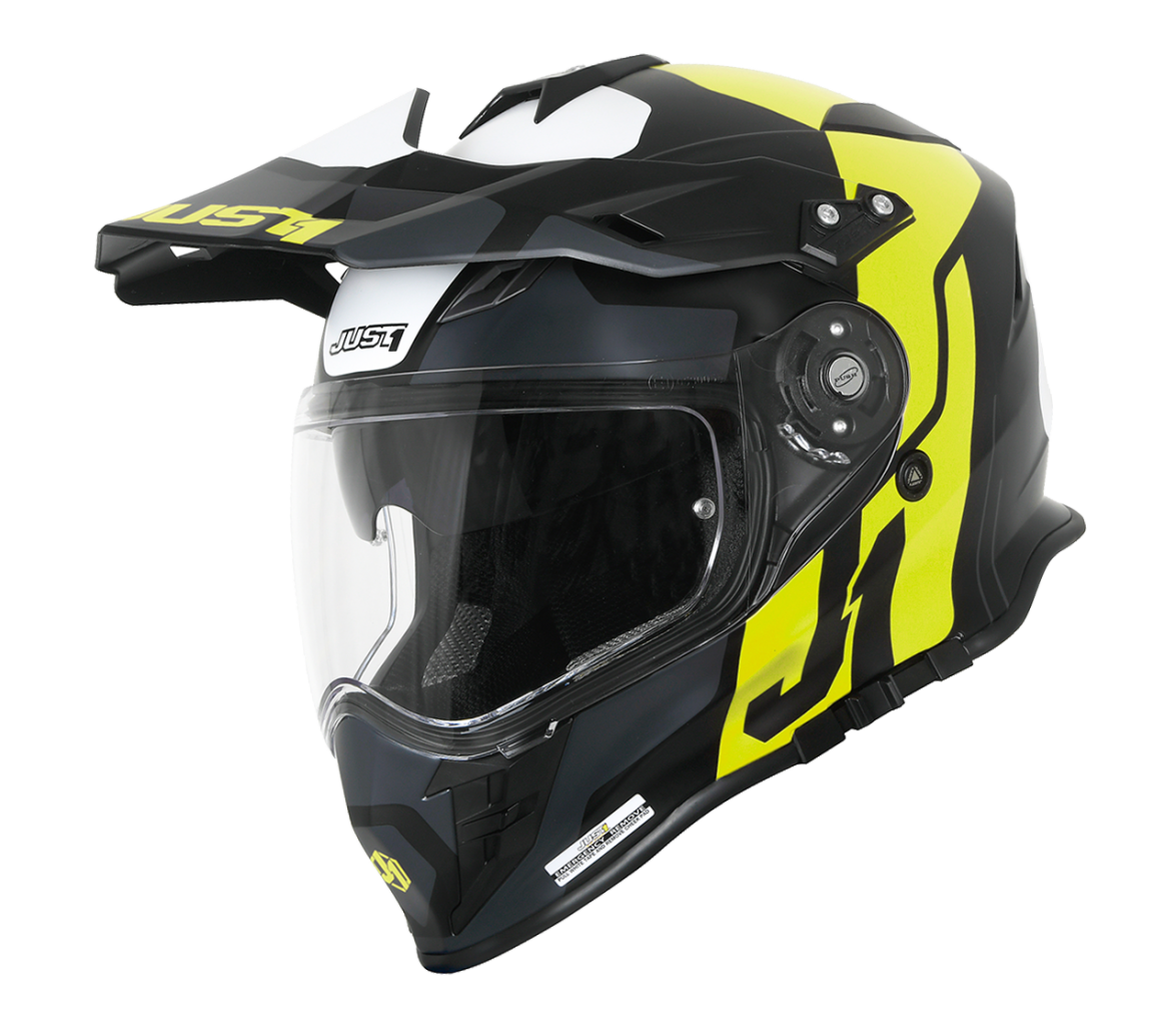 หมวกกันน็อค JUST1 รุ่น J34 Pro ลาย Fluo Yellow/Black