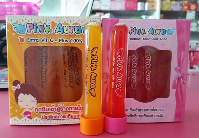พิงค์ออร่า เอ็กตร้า วิตามินซี พลัส 100% (Pink Aura Extra Vitamin C Plus)