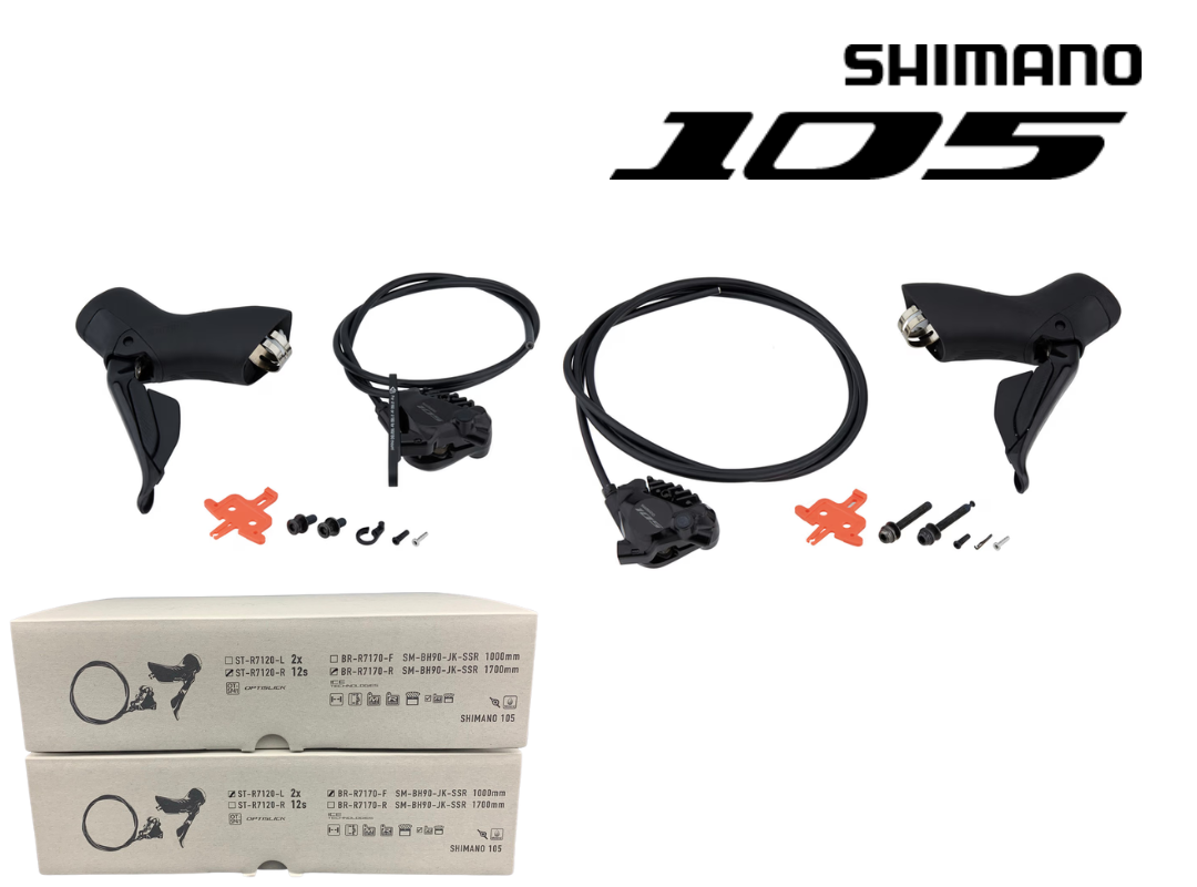 ชุดดิสน้ำมัน Shimano 105 / 12 Speed หน้า - หลัง รุ่น ST-R7120/BL-R7170 สำเนา